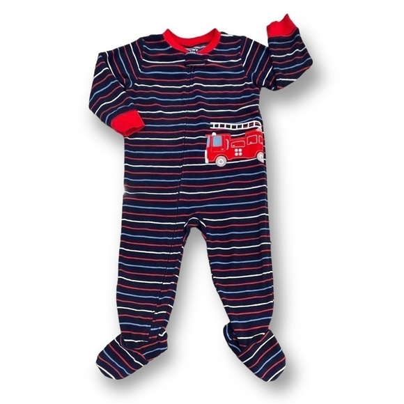 Set of 2 Carter’s One Piece Fleece Sleeper Pajamas Size 24M - Picture 3 of 6